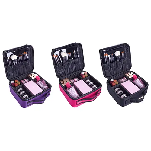 Wholesale Travel Direct Factory Professional Makeup Box Case With Dividers